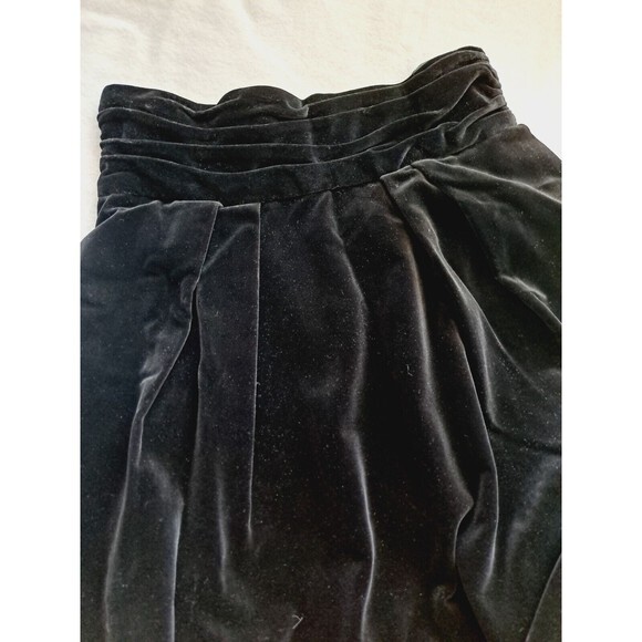 RARE VINTAGE MALCOLM STARR BLACK VELVET MAXI SKIRT SIZE 8 - Picture 5 of 8